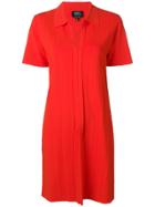 A.p.c. Ribbed Knit Dress - Red