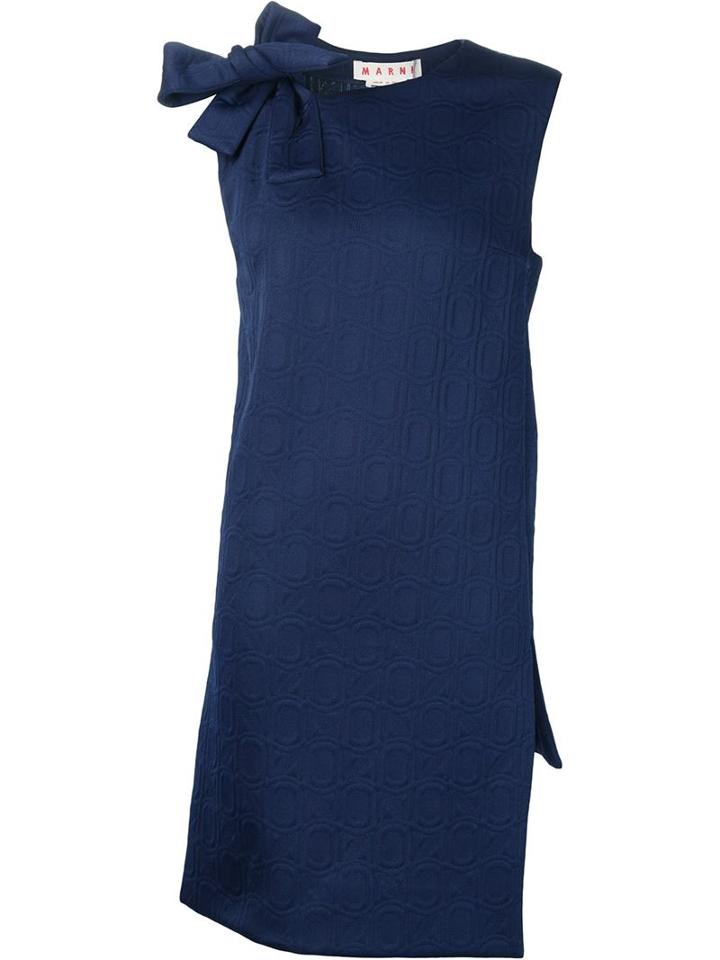 Marni Bow Detail Embossed Tunic