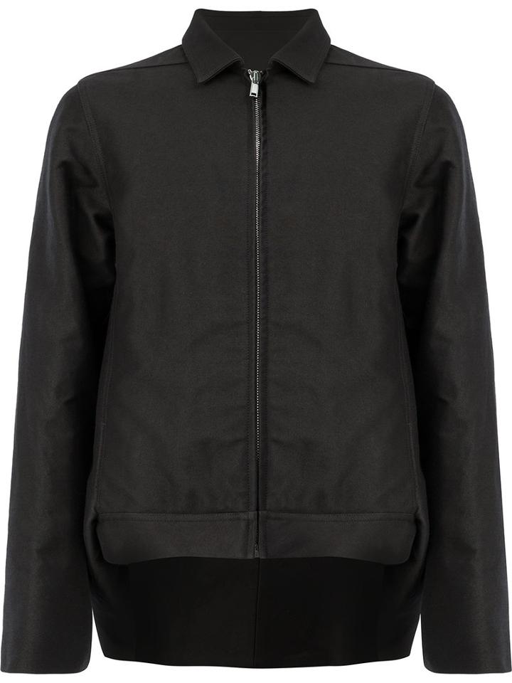 Rick Owens High-low Hem Jacket, Men's, Size: 48, Black, Cotton/cupro