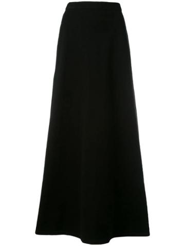 Krizia Pre-owned Long A-line Skirt - Black