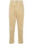 Yoshiokubo Corduroy Striped Trousers - Neutrals