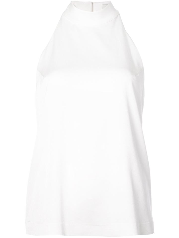 Galvan Halter-neck Shift Top - White