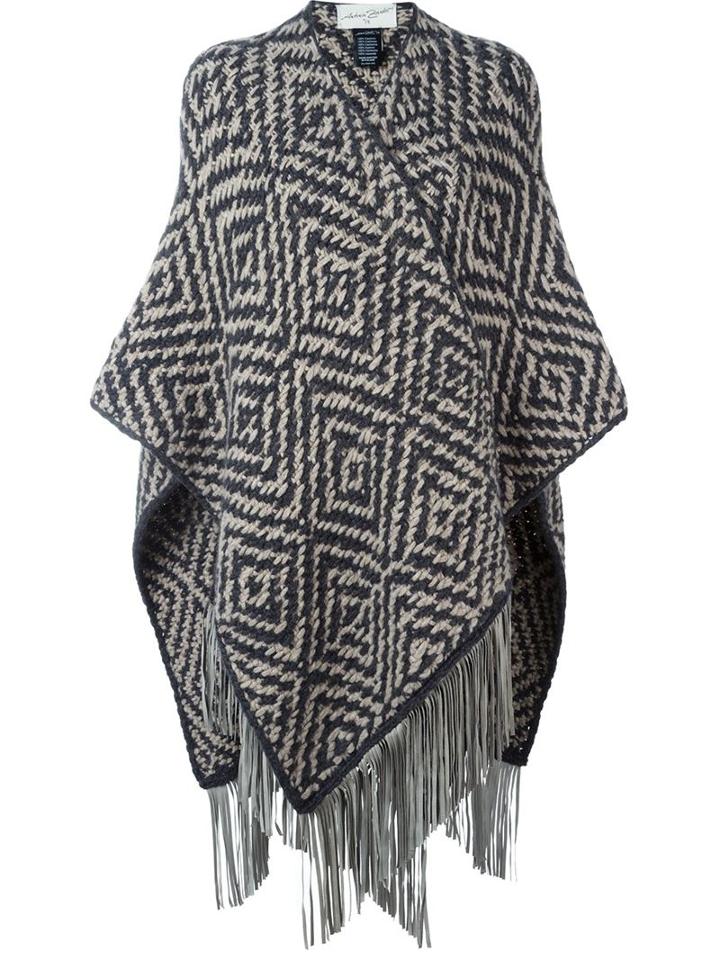 Antonia Zander Long Fringed Cape