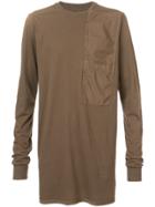 Rick Owens Drkshdw Oversized Pocket Detail T-shirt - Brown