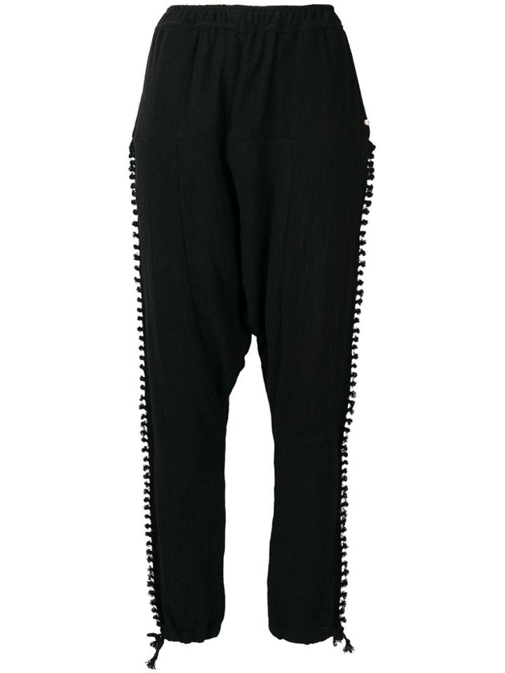 Caravana Drop-crotch Trousers - Black