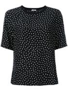 P.a.r.o.s.h. Polka Dot T-shirt, Women's, Size: Xl, Black, Silk