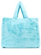 Stand Studio Lola Shearling Effect Tote Bag - Blue