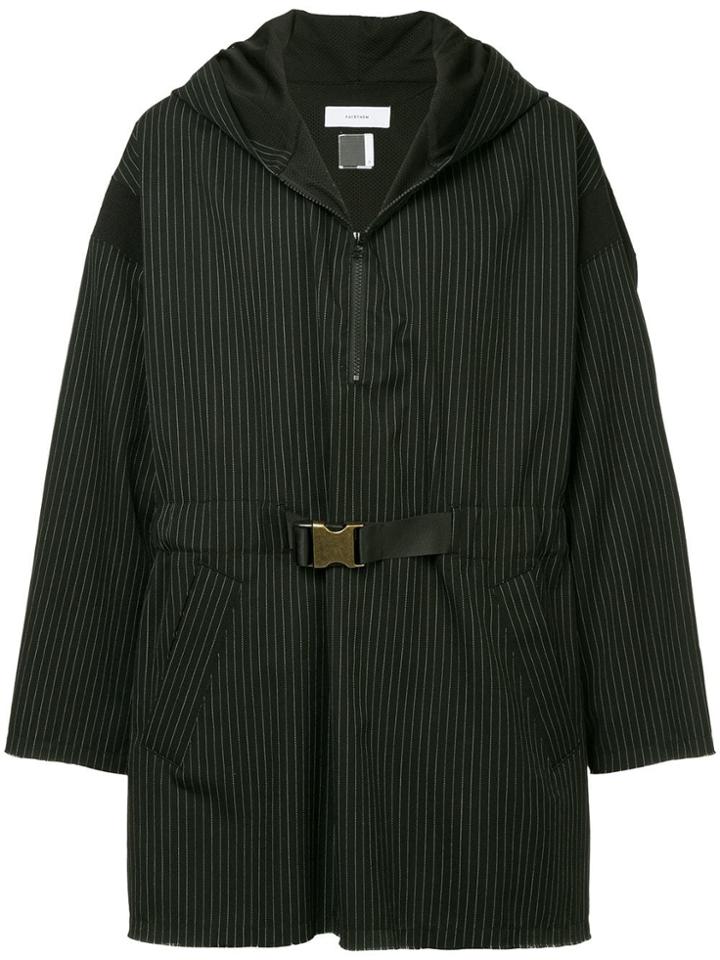 Facetasm Striped Pullover Jacket - Black