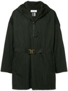 Facetasm Striped Pullover Jacket - Black