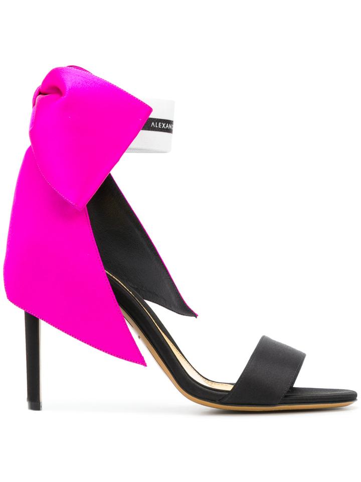 Alexandre Vauthier Oversized Bow Sandals - Black
