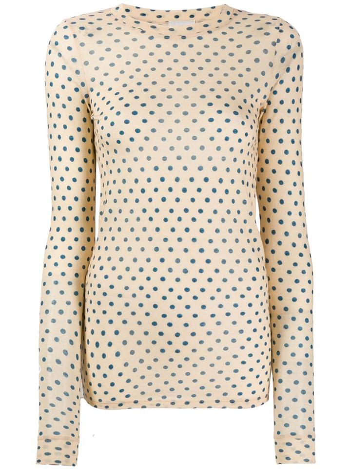 Forte Forte Polka-dot T-shirt - Neutrals