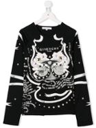 Givenchy Kids Teen Printed Sweatshirt - Black