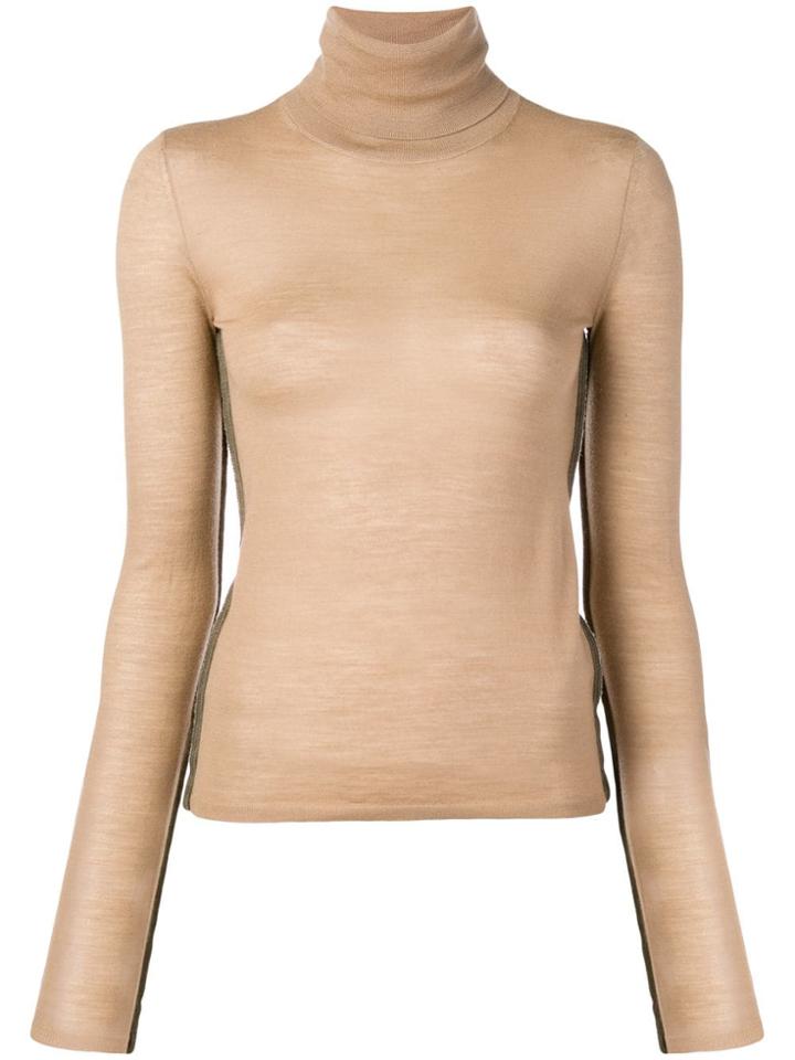 Joseph Turtleneck Top - Brown