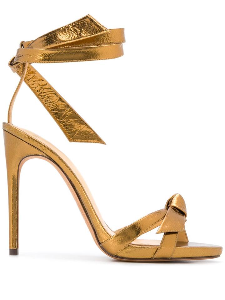 Alexandre Birman Wrap Tie Sandals - Gold