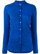 Majestic Filatures Classic Shirt, Women's, Size: 3, Blue, Cotton/cashmere