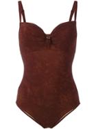 Marlies Dekkers Puritsu Plunge Balcony Swimsuit - Brown