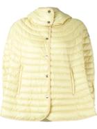 Moncler Boxy Puffer Jacket, Women's, Size: 0, Yellow/orange, Feather Down/polyamide