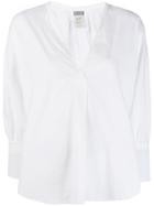 Kristensen Du Nord Long-sleeve Flared Blouse - White