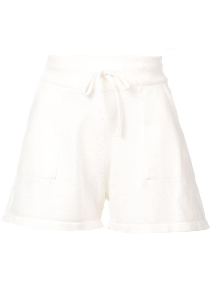 Alexandra Golovanoff Drawstring Shorts - White