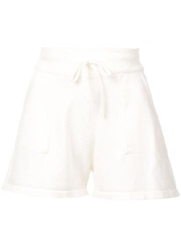 Alexandra Golovanoff Drawstring Shorts - White