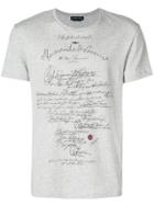Alexander Mcqueen Manuscript T-shirt - Grey