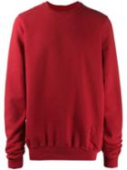 Rick Owens Drkshdw Oversized Crew Neck Sweatshirt - Red