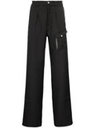 Kiko Kostadinov Kafka Utility Pocket Straight Leg Trousers - Black