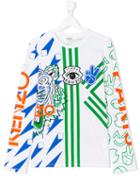 Kenzo Kids - Tiger Graphic Print Top - Kids - Cotton - 14 Yrs, White