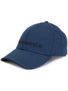 Karl Lagerfeld Embroidered Logo Cap - Blue