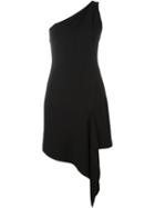 Versus One Shoulder Mini Dress, Women's, Size: 42, Black, Acetate/viscose/spandex/elastane