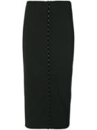 Murmur Snap Skirt - Black