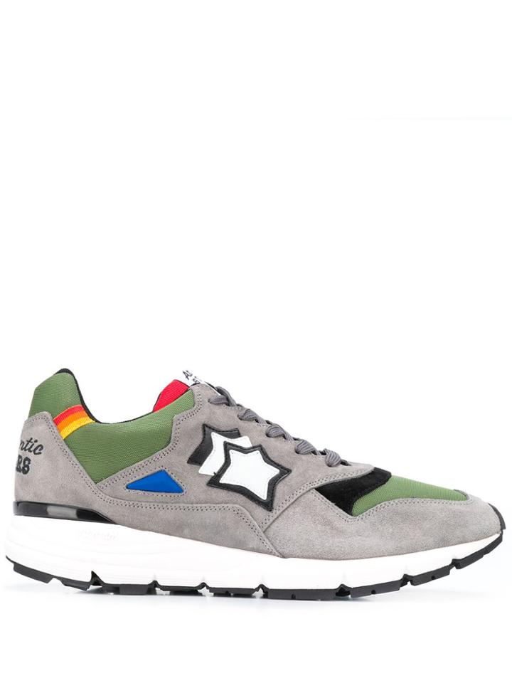 Atlantic Stars Polaris Panelled Sneakers - Grey