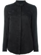 Rta Tonal 'stars' Shirt, Women's, Size: 6, Black, Silk