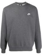 Nike Club Relaxed-fit Sweatshirt - Grey