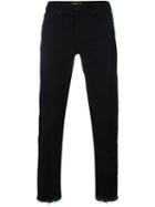 Off-white Striped Detail Jeans, Men's, Size: 36, Black, Cotton/spandex/elastane