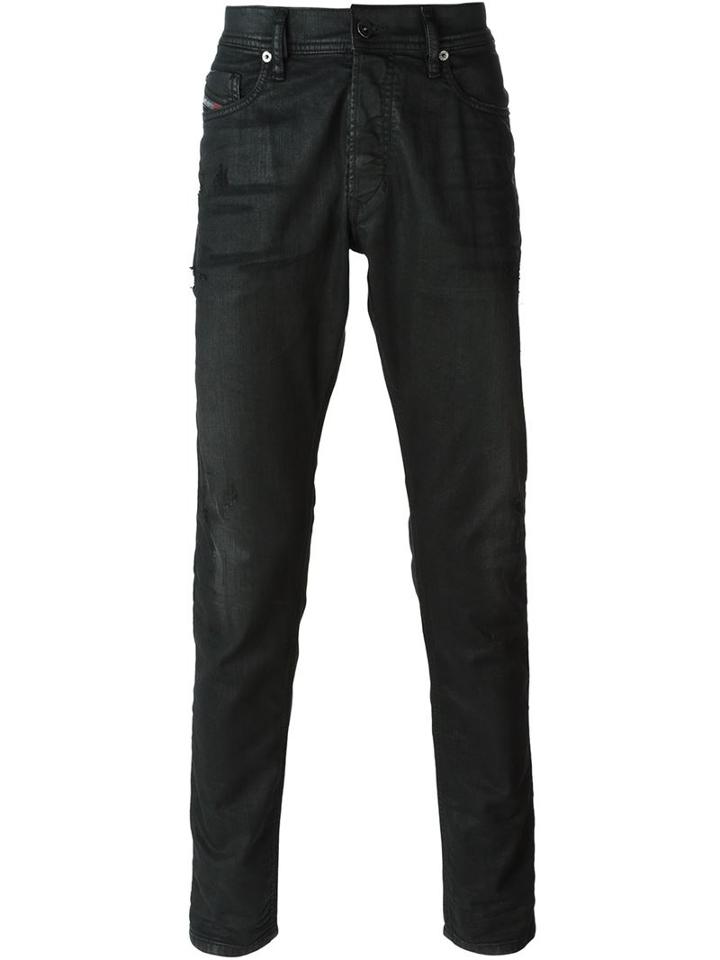 Diesel Tepphar Jeans, Men's, Size: 30/32, Black, Cotton/spandex/elastane