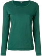 Aspesi Boat-neck Long Sleeve T-shirt - Green