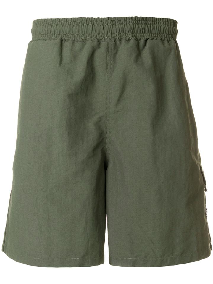 Pop Trading International Logo Swim Shorts - Green