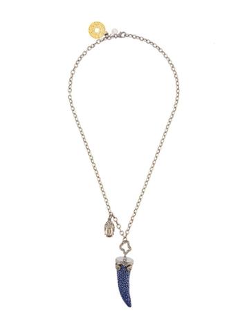 Carole Shashona 'spirit Horn' Diamond Necklace, Women's, Blue