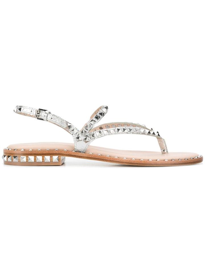 Ash Brasil Rocher Moon Sandals - Silver