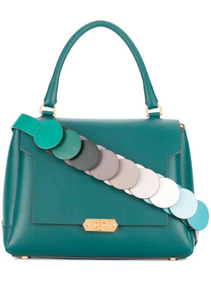 Anya Hindmarch Circle Small Bathurst Satchel - Green