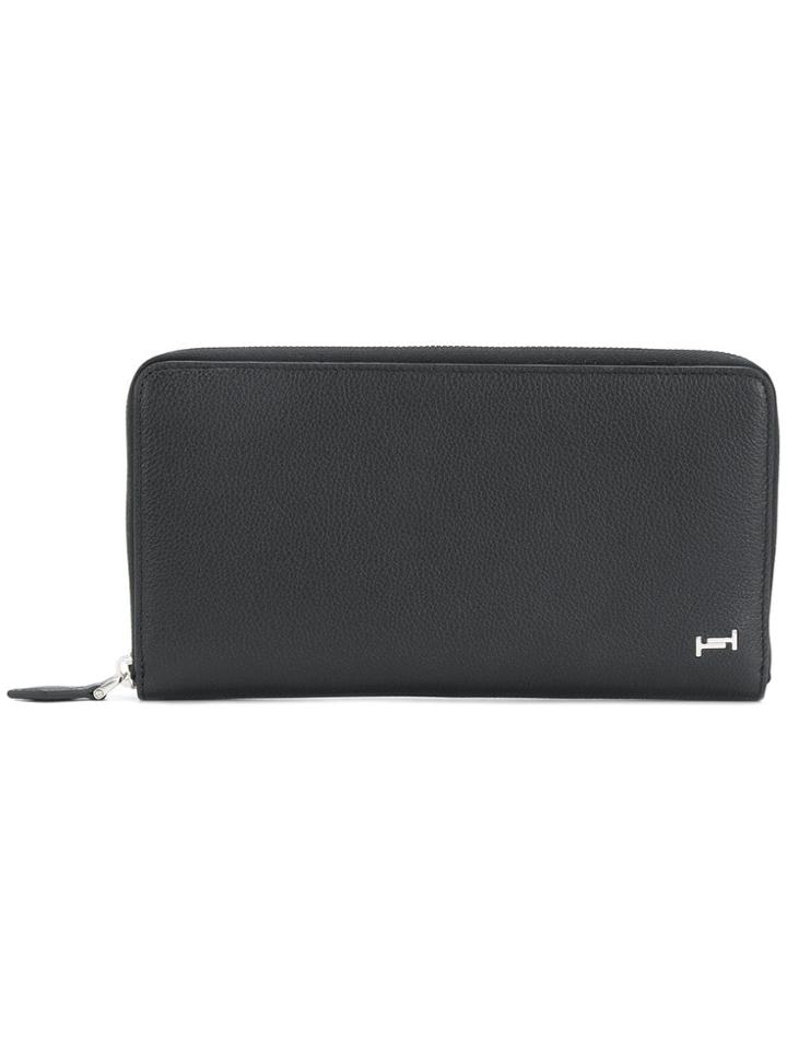 Tod's Double T Zip Around Wallet - Black