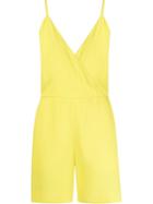 Andrea Marques V-neck Playsuit, Women's, Size: 40, Yellow/orange, Acetate/viscose