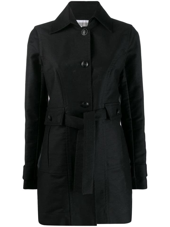 Chanel Pre-owned 2007's Tied Midi Coat - Black