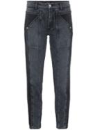 Adaptation Rider Two-tone Skinny Jeans - Black