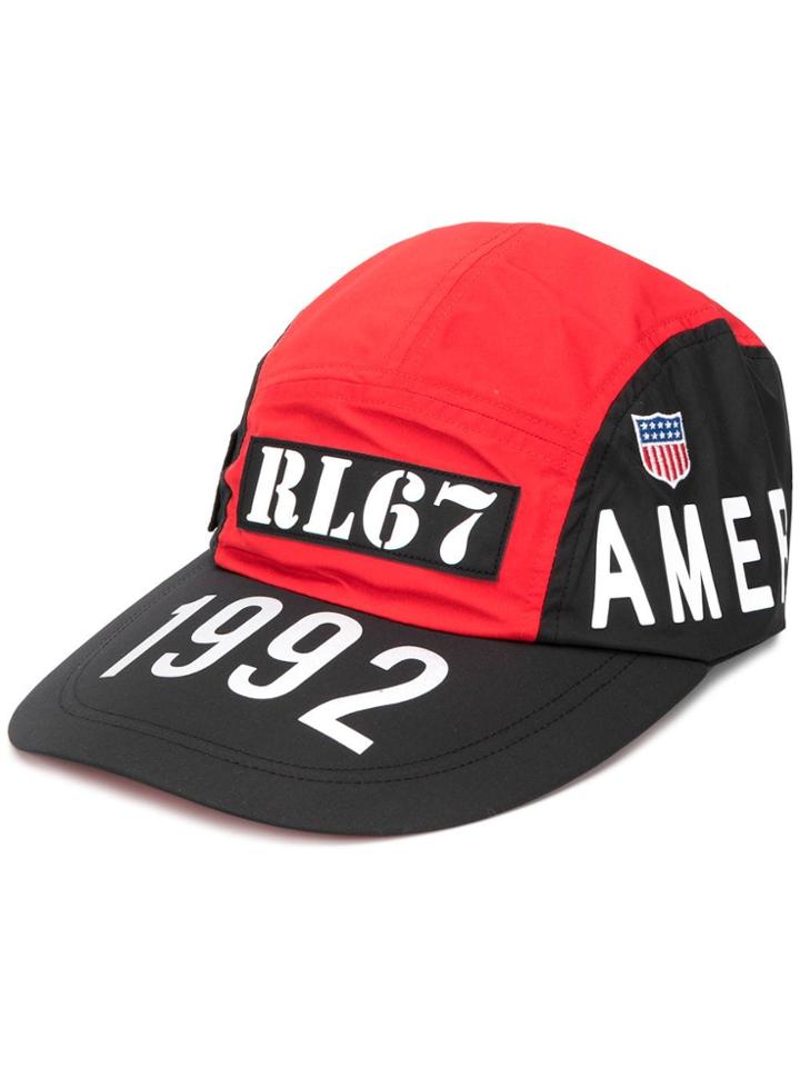 Polo Ralph Lauren Logo Colour-block Cap - Red
