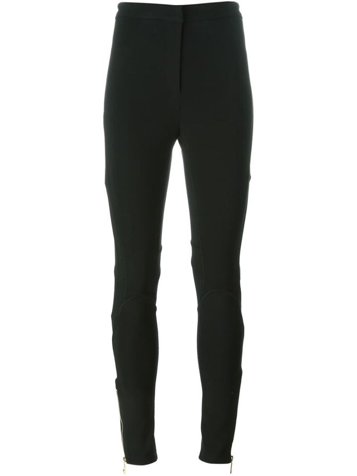 Versace Skinny Trousers, Women's, Size: 40, Black, Viscose/polyamide/spandex/elastane/rayon