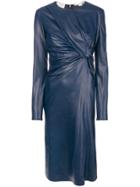 Stella Mccartney Knot Front Midi Dress - Blue