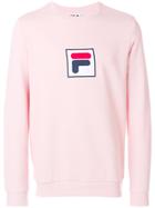 Fila Logo Print Sweatshirt - Pink & Purple