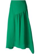 Chloé Draped Skirt, Women's, Size: 38, Green, Polyester/acetate/silk